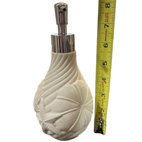 Beach Coastal Bathroom Accessories Set • Lotion/Soap Pump, Soap Dish, Cup • NEW - Picture 9 of 13